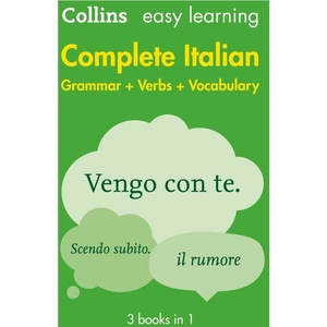 Easy Learning Italian Complete Grammar, Verbs and Vocabulary (3 books in 1), Children's, Paperback, Collins Dictionaries