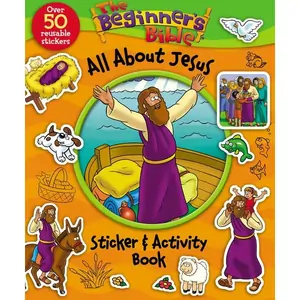 Harper Collins The Beginner's Bible/The Beginner's Bible All About Jesus Sticker And Activity Book, Children's, Paperback, Kelly Pulley