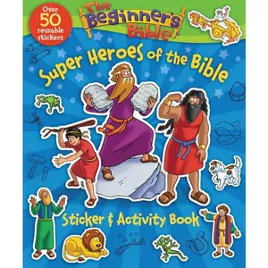 Harper Collins Beginner's Bible Super Heroes of the Bible Sticker and Activity Book, Paperback, Kelly Pulley