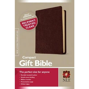 Lovereading NLT Compact Gift Bible Bonded Leather Burgundy