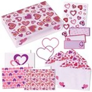 Scholastic Hearts Mini Stationery Box