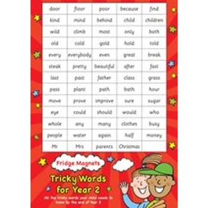 View product details for the Scholastic Magnets: Fridge Magnets - Tricky Words for Year 2