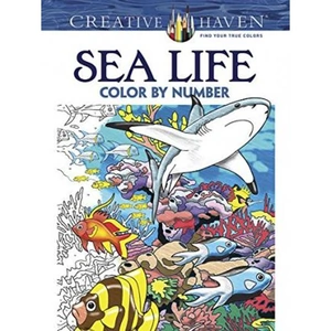 The Book Depository Creative Haven Sea Life Color by Number Coloring by George Toufexis