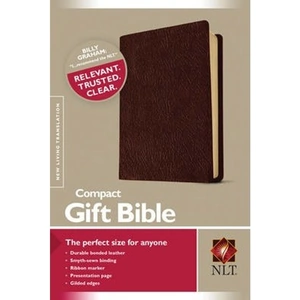 View product details for the NLT Compact Gift Bible Bonded Leather Burgundy