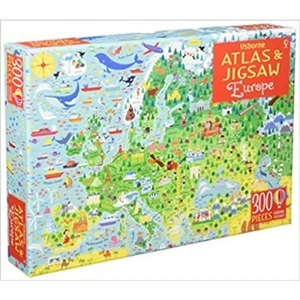 View product details for the Usborne Atlas and Jigsaw Europe by Jonathan Melmoth