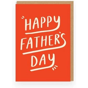 Waterstones Happy Fathers Day Red