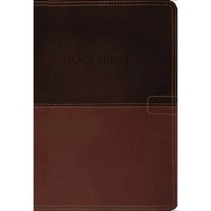 Waterstones NKJV, Know The Word Study Bible, Leathersoft, Brown/Caramel, Red Letter