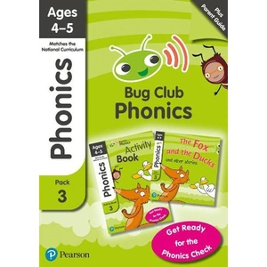 View product details for the Bug Club Phonics Learn at Home Pack 3, Phonics Sets 7-9 for ages 4-5 (Six stories + Parent Guide + Activity Book)