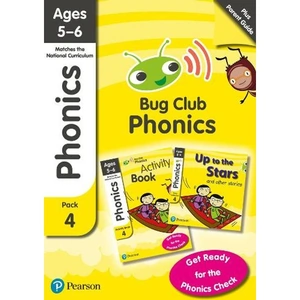 View product details for the Phonics - Learn at Home Pack 4 (Bug Club), Phonics Sets 10-12 for ages 5-6 (Six stories + Parent Guide + Activity Book)