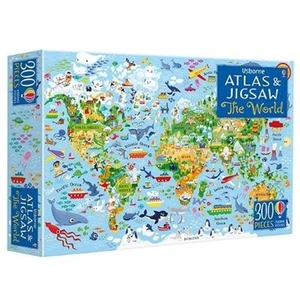 View product details for the Usborne Atlas and Jigsaw The World