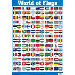 Waterstones World of Flags Wallchart
